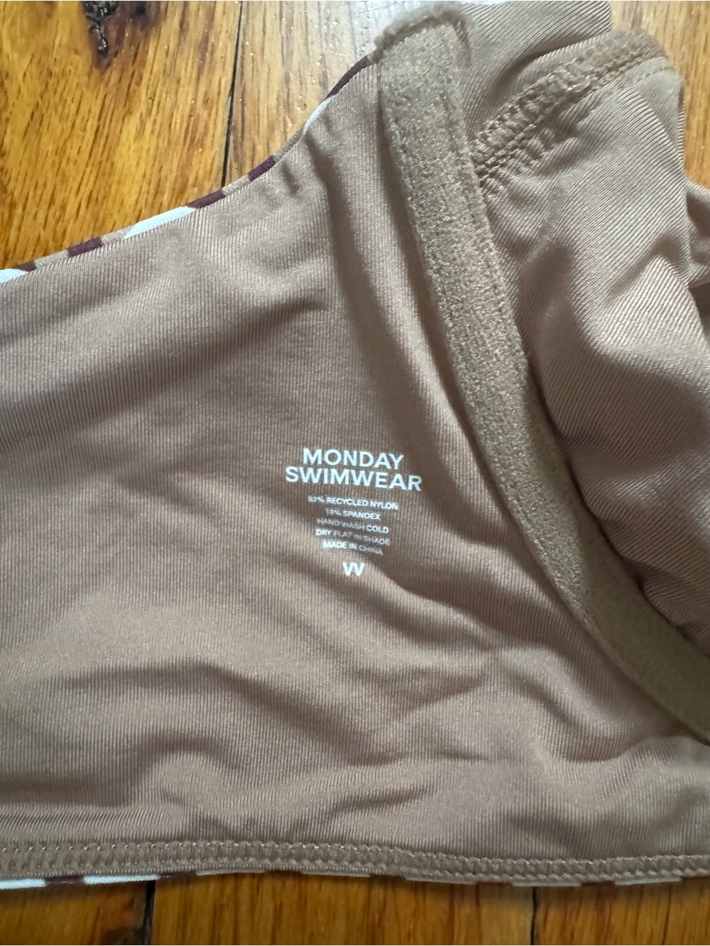 Monday Swimwear Sorrento Top HUSK GEO Size VV - Picture 4 of 4